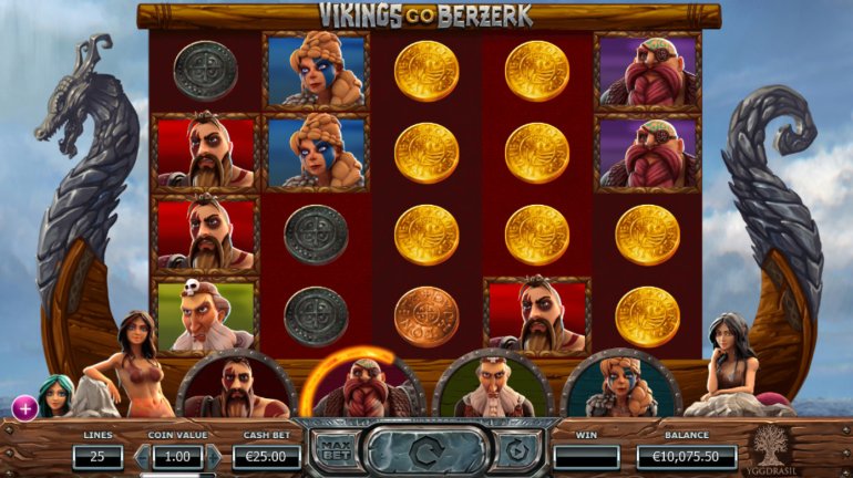 A slot machine about Vikings Vikings Go Berzerk Video slot about Vikings Vikings Go Berzerk